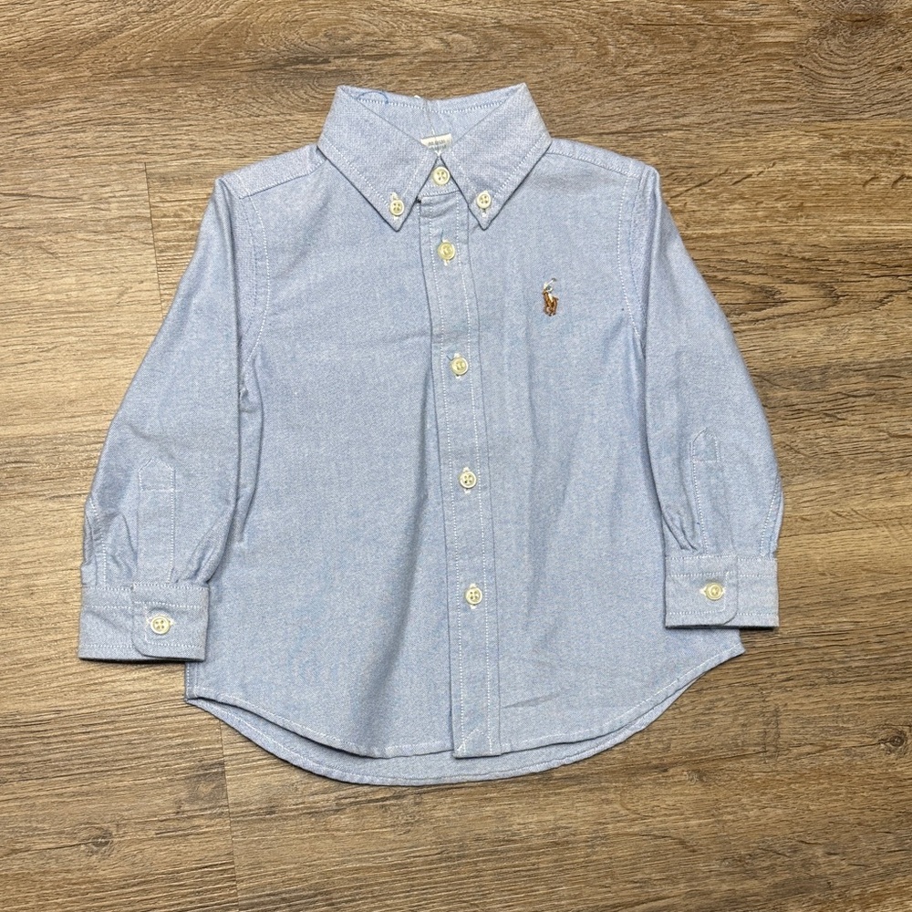Ralph Lauren Light Blue Kids Button Down Shirt